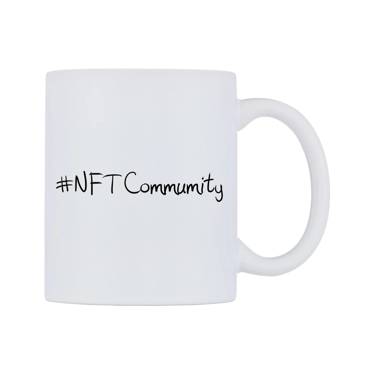 NFTCommumity Mug — mug, left side, on a white background