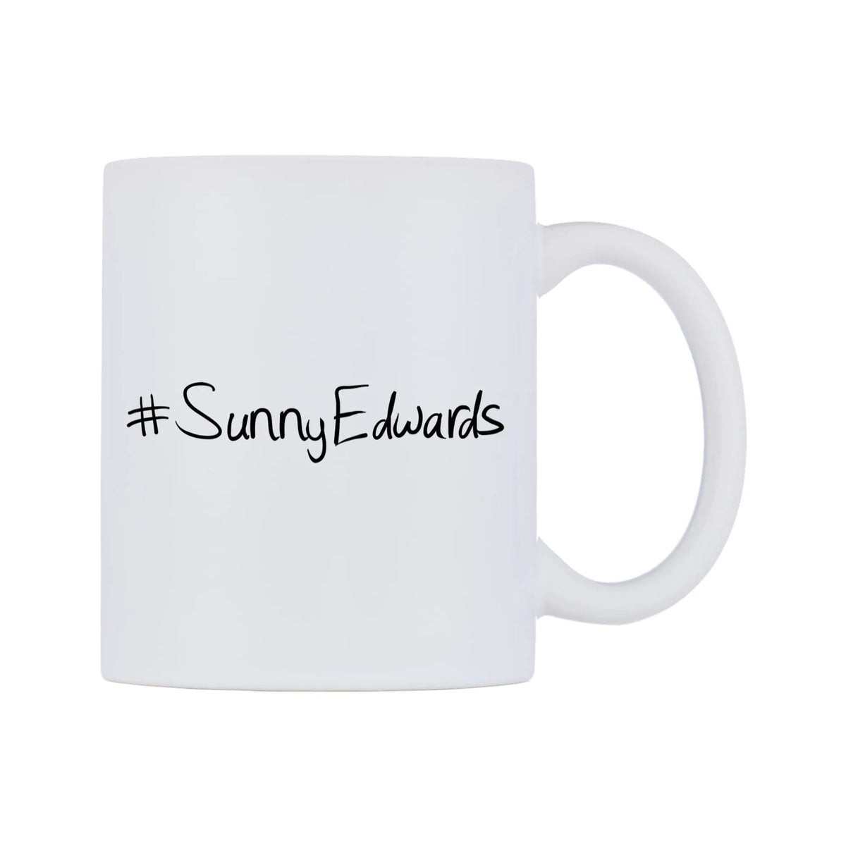 SunnyEdwards Mug — mug, left side, on a white background
