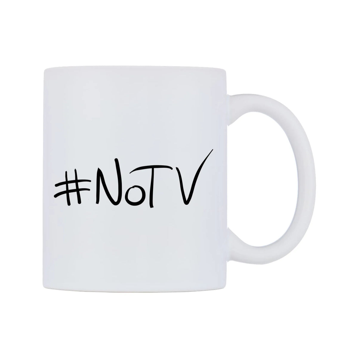 NoTV Mug — mug, left side, on a white background