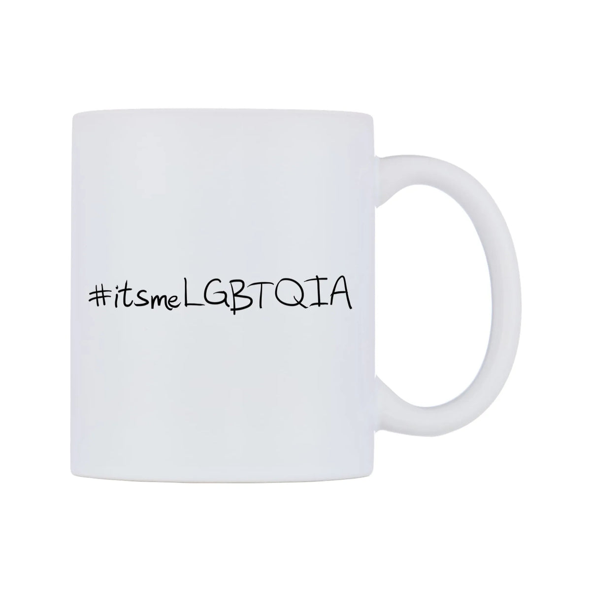 itsmeLGBTQIA Mug — mug, left side, on a white background