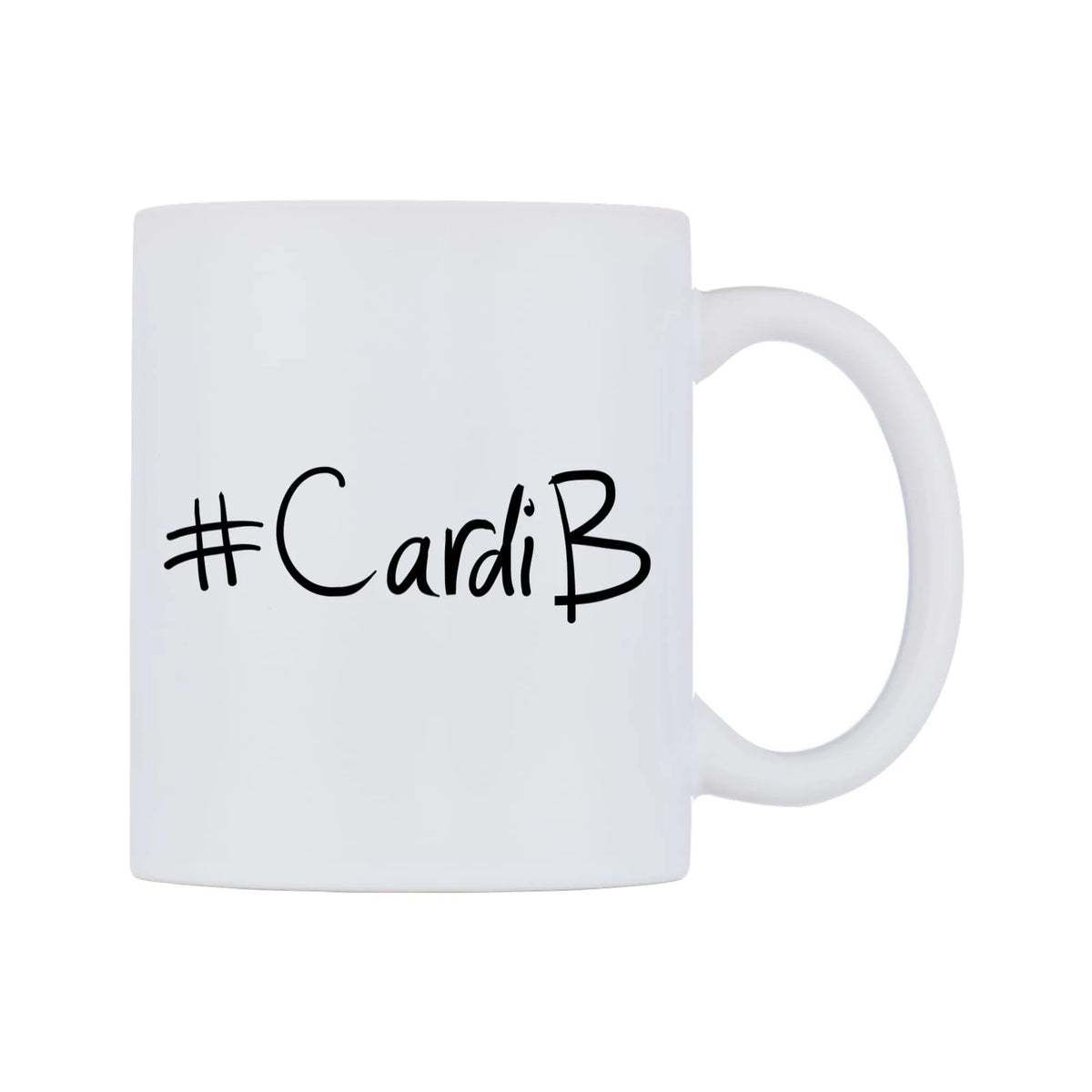 CardiB Mug — mug, left side, on a white background