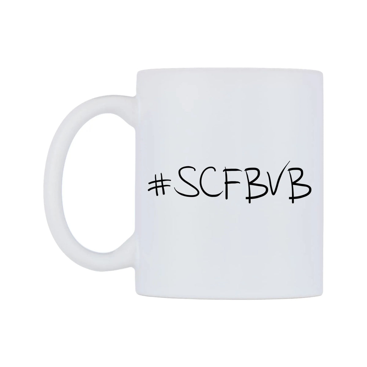 SCFBVB Mug — mug, right side, on a white background