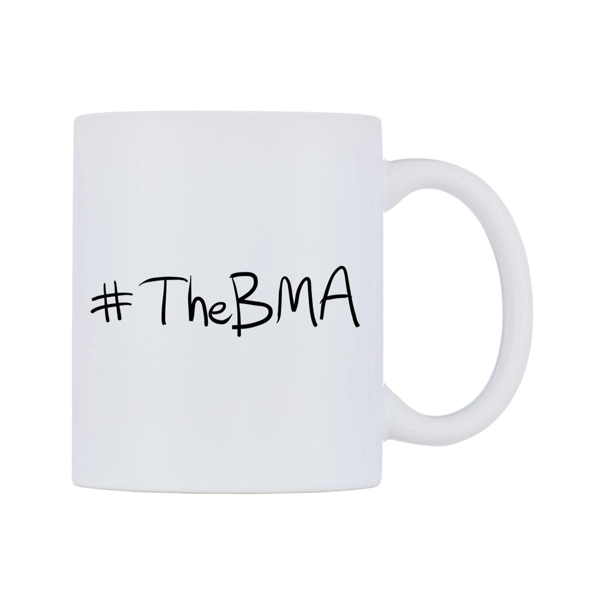 TheBMA Mug — mug, left side, on a white background