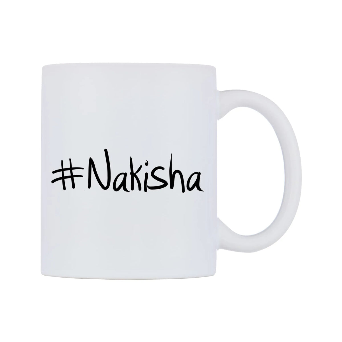 Nakisha Mug — mug, left side, on a white background