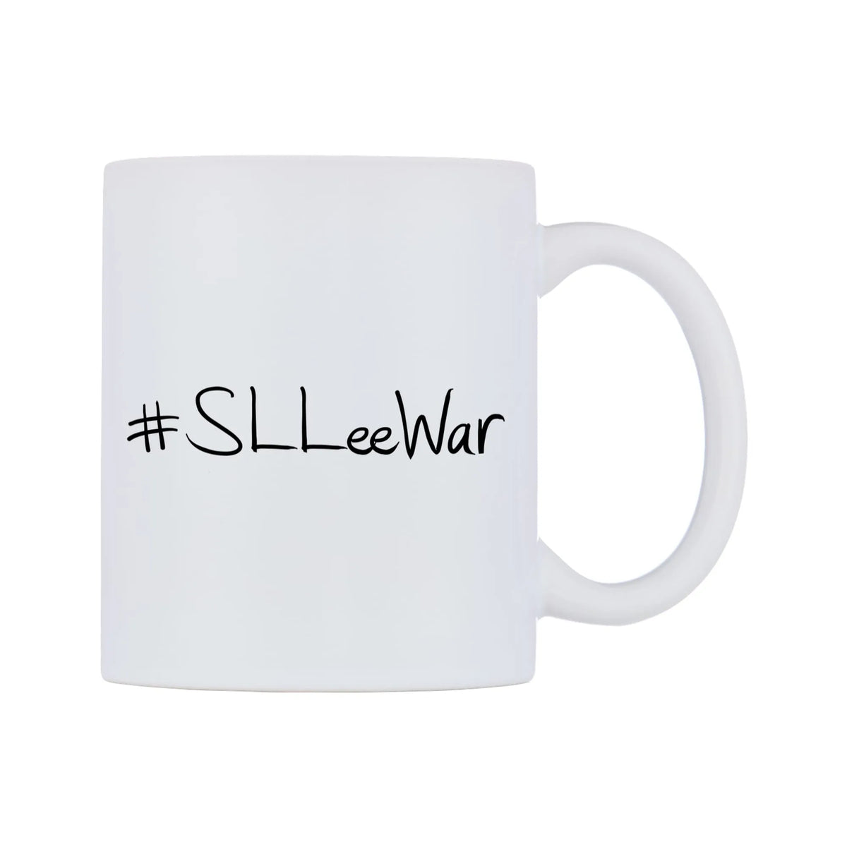 SLLeeWar Mug — mug, left side, on a white background