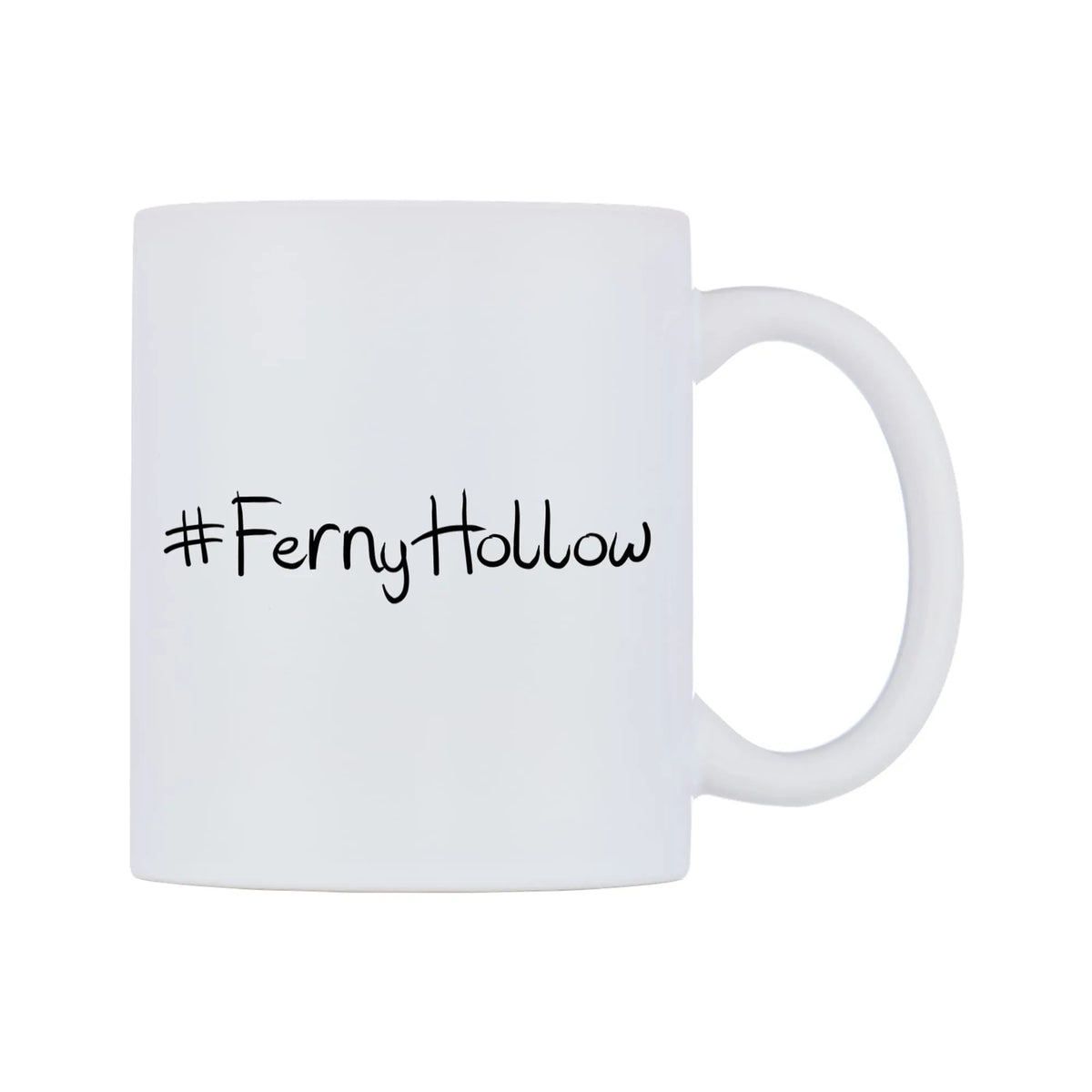 FernyHollow Mug — mug, left side, on a white background