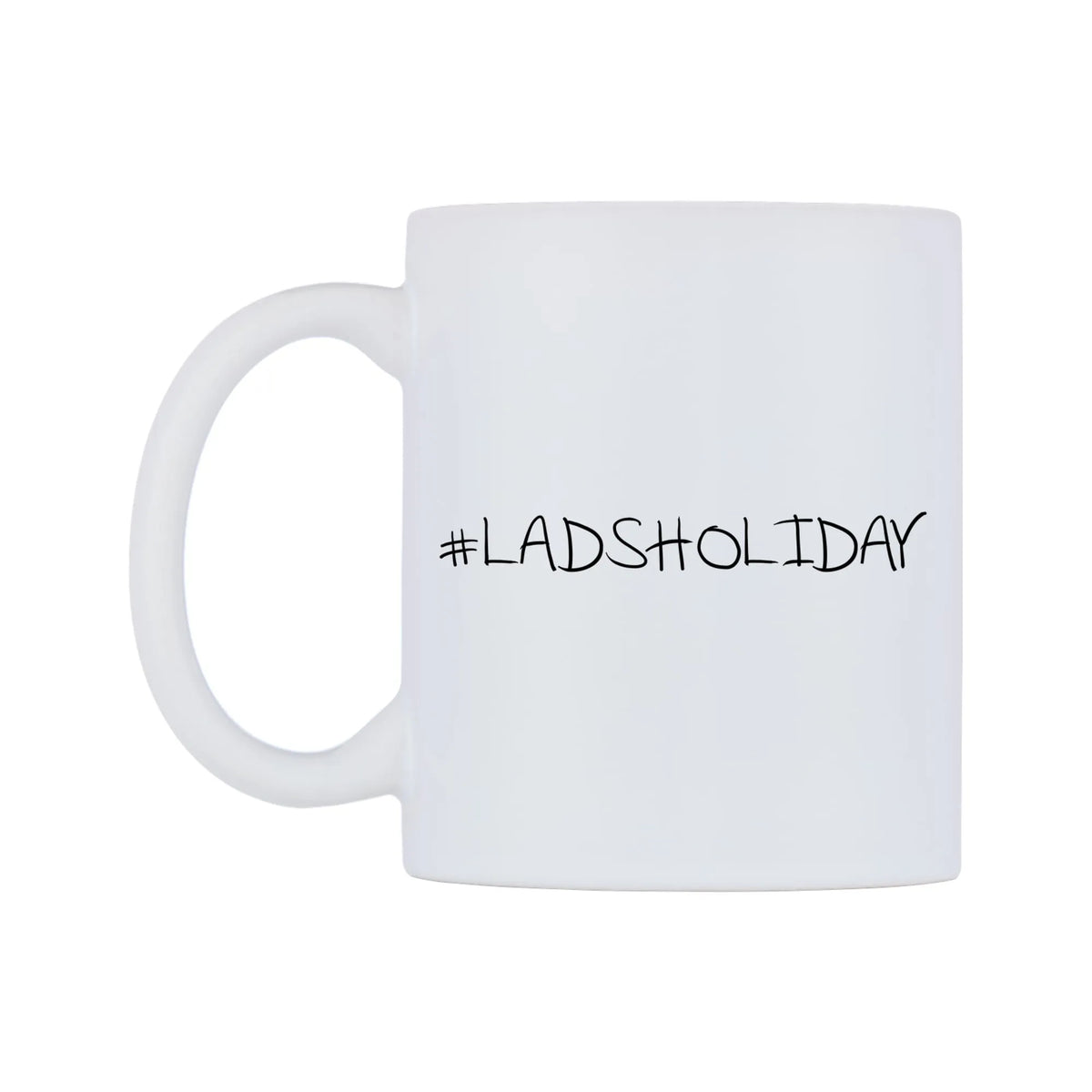 LADSHOLIDAY Mug — mug, right side, on a white background