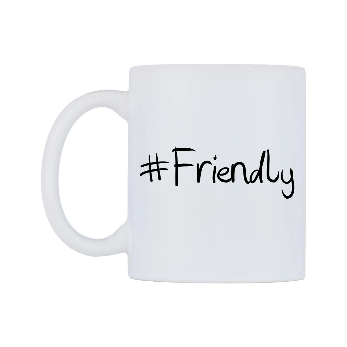 Friendly Mug — mug, right side, on a white background
