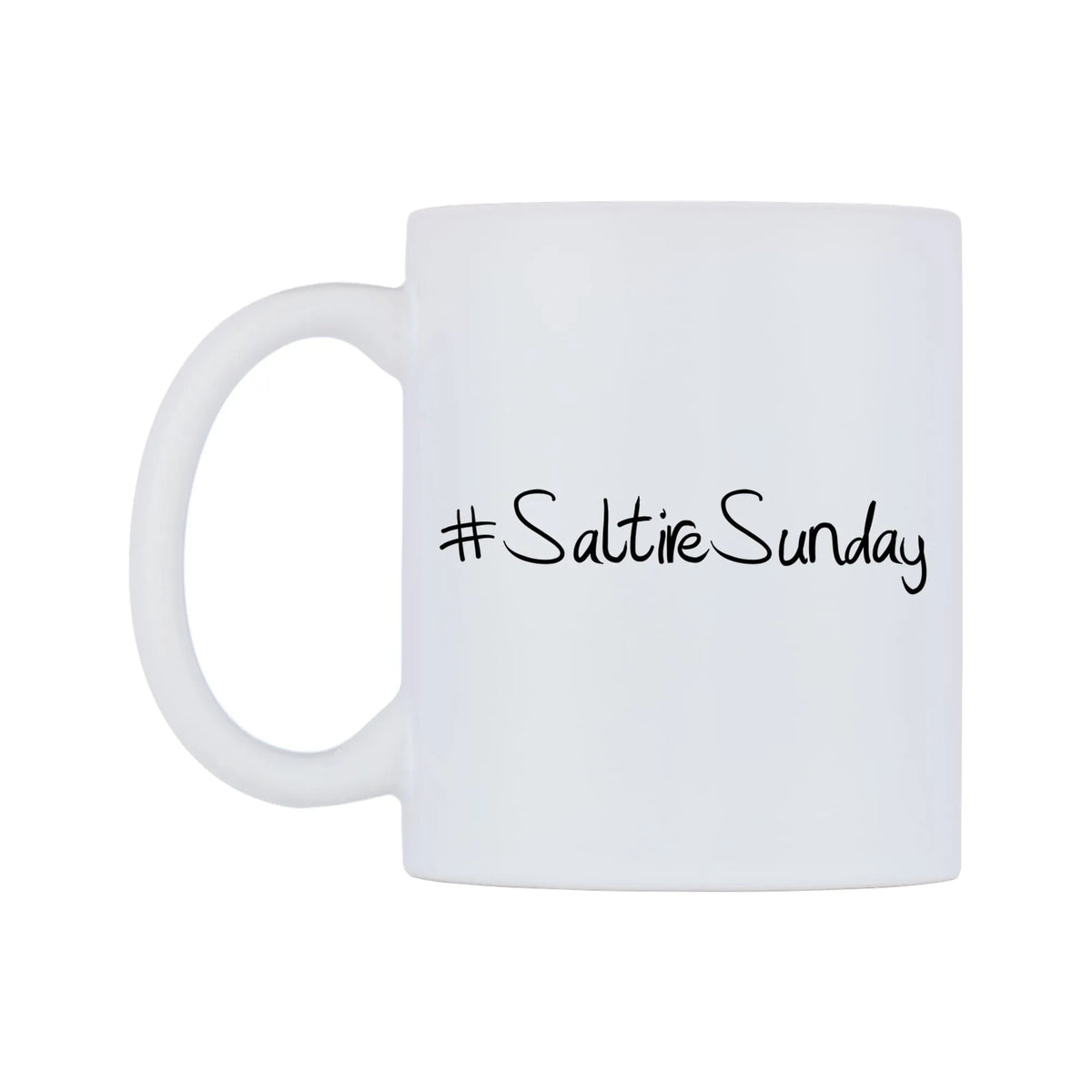 SaltireSunday Mug — mug, right side, on a white background