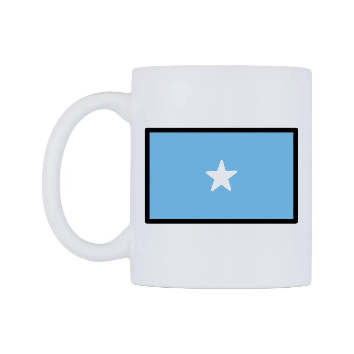 Somalia Flag Emoji Mug — mug, right side, on a white background
