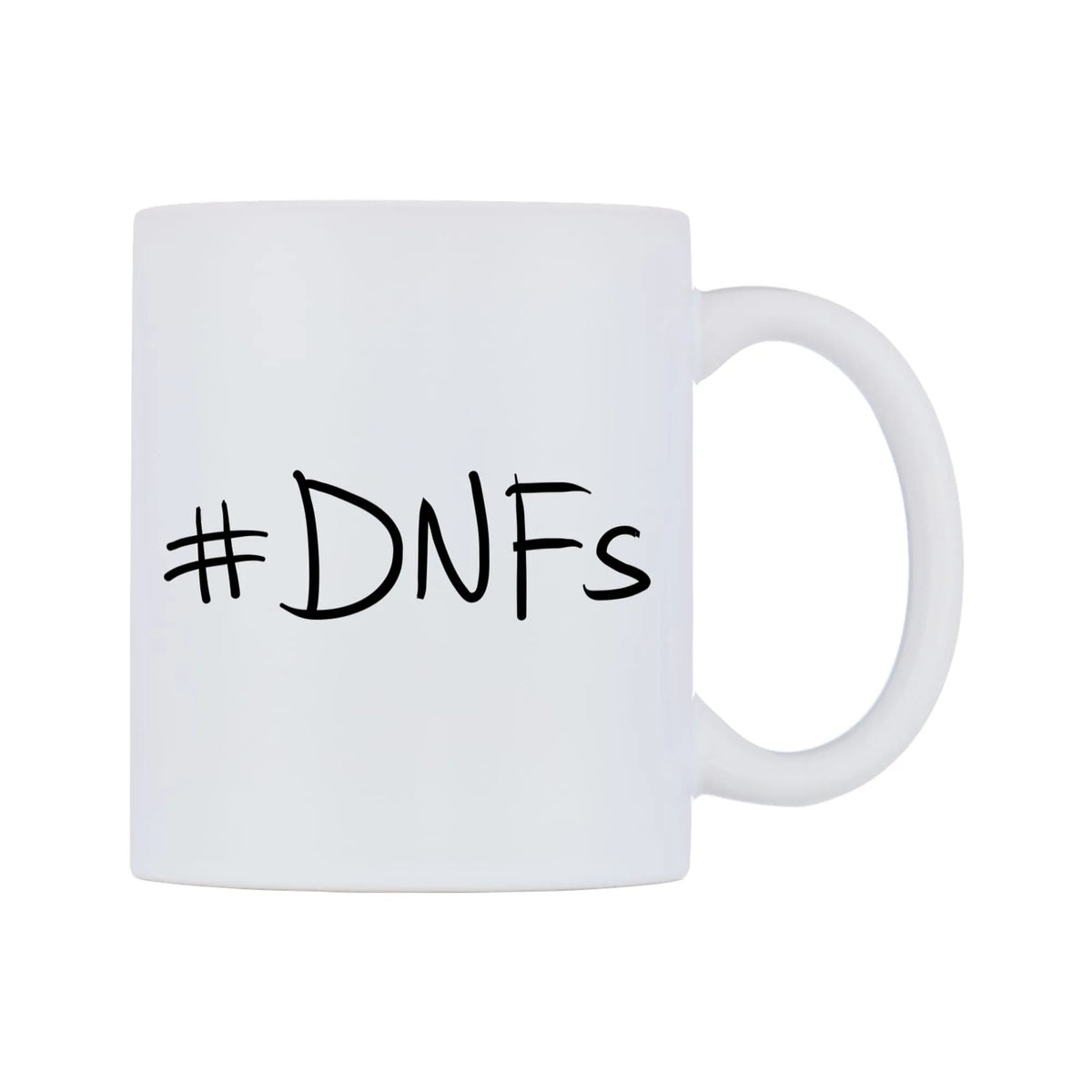 DNFs Mug — mug, left side, on a white background