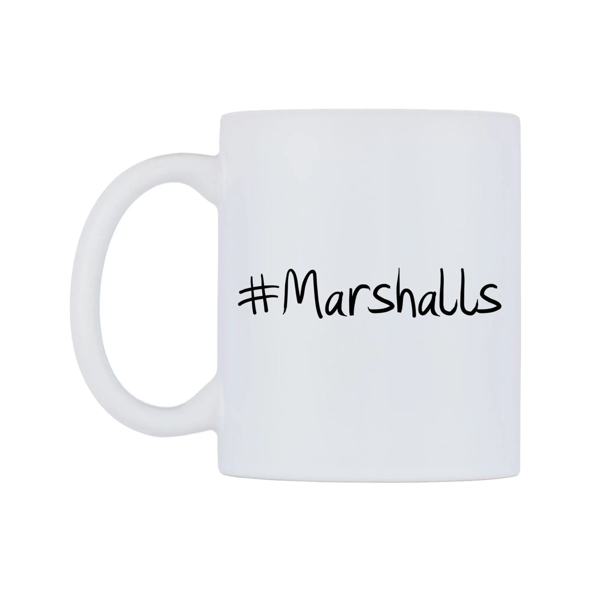 Marshalls Mug — mug, right side, on a white background