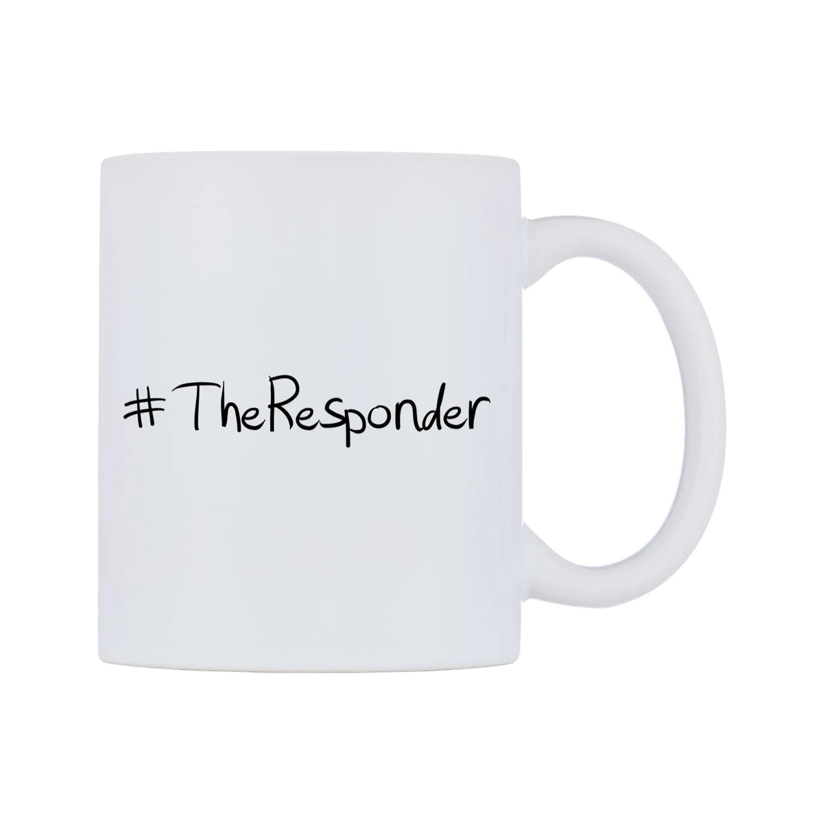 TheResponder Mug — mug, left side, on a white background
