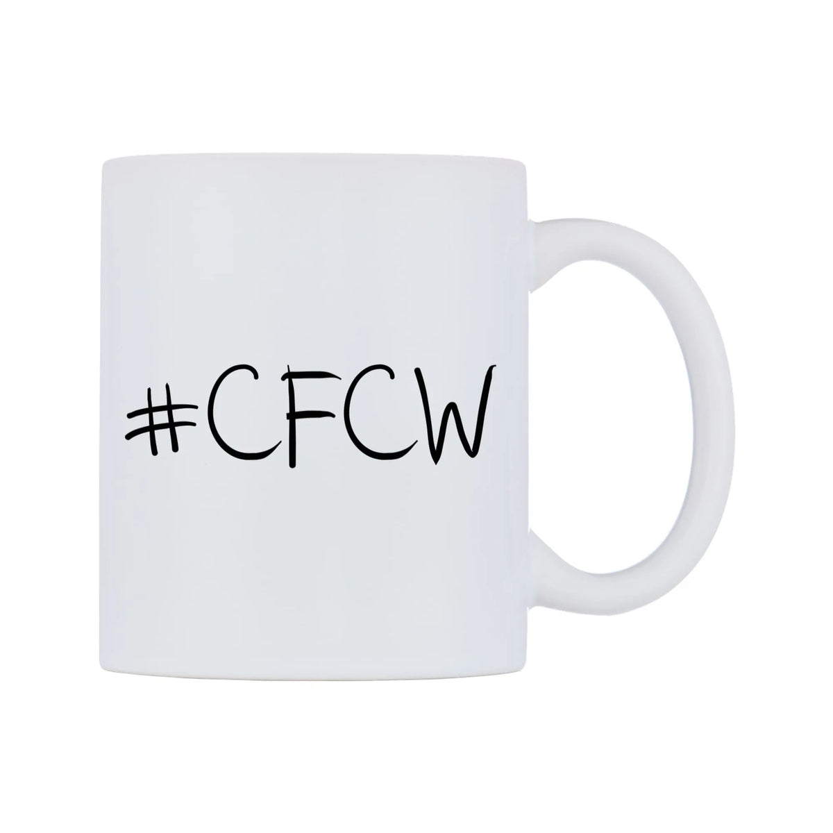 CFCW Mug — mug, left side, on a white background