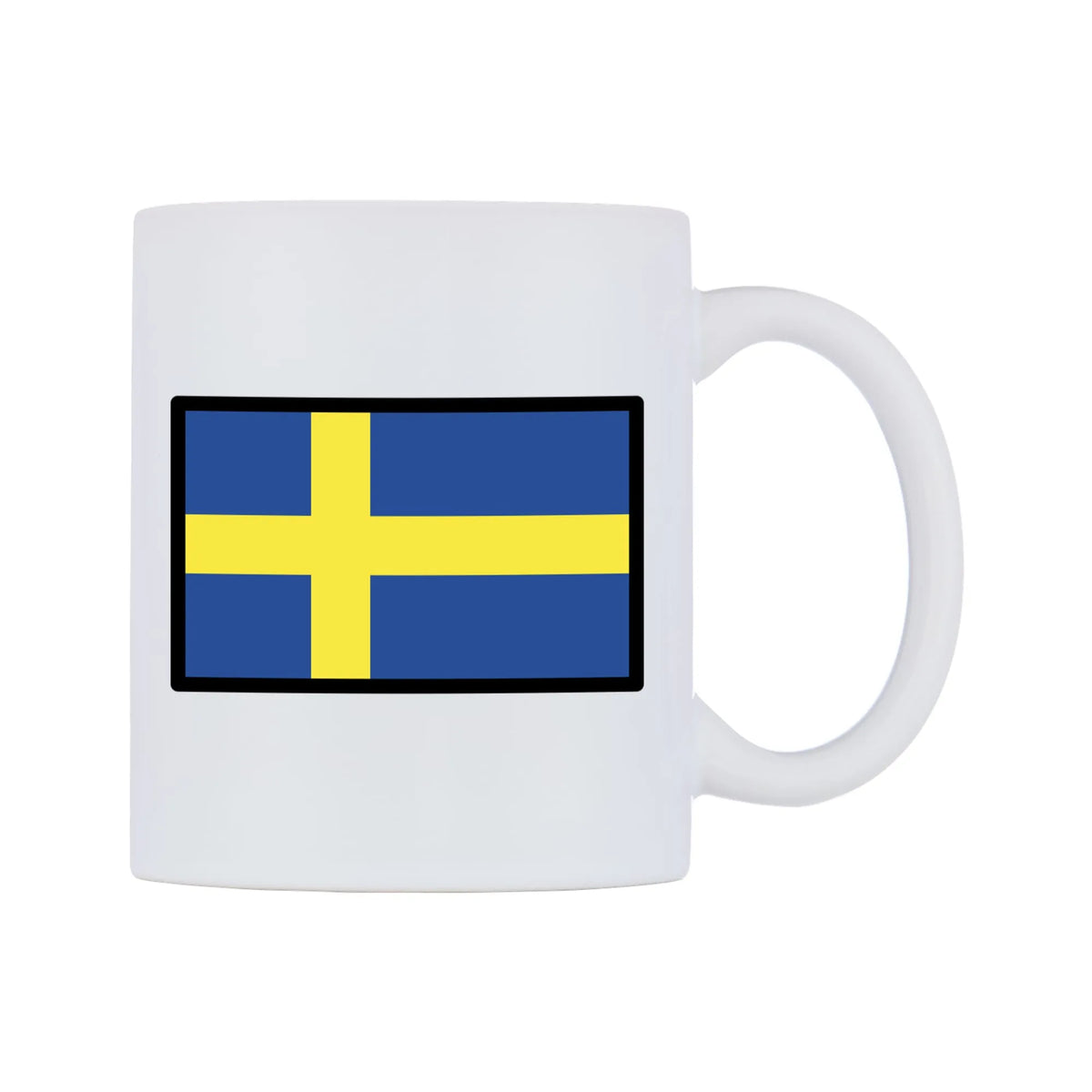 Sweden Flag Emoji Mug — mug, left side, on a white background