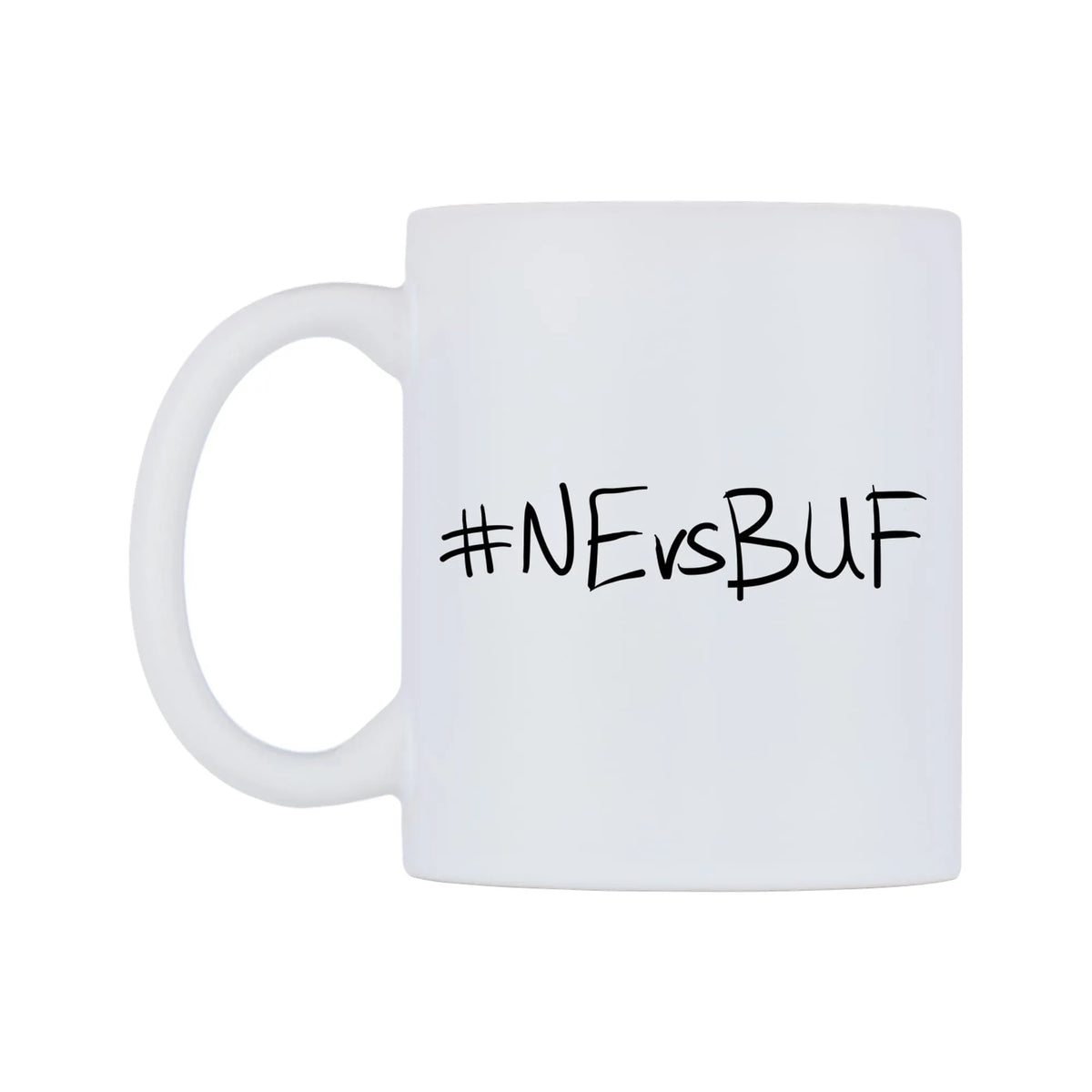 NEvsBUF Mug — mug, right side, on a white background