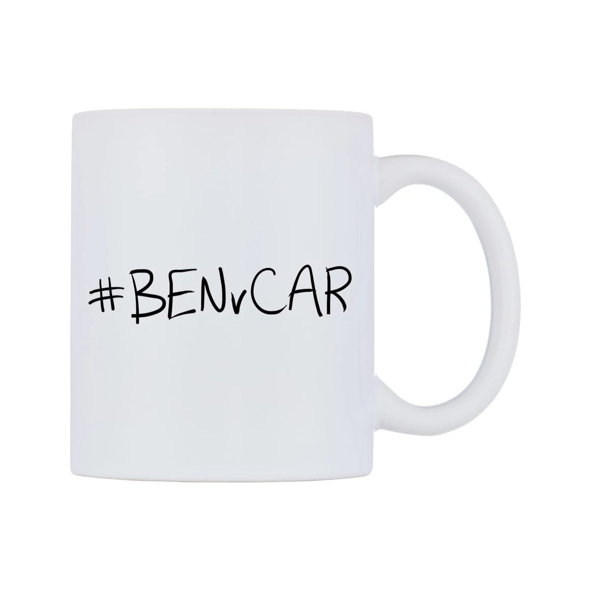 BENvCAR Mug — mug, left side, on a white background