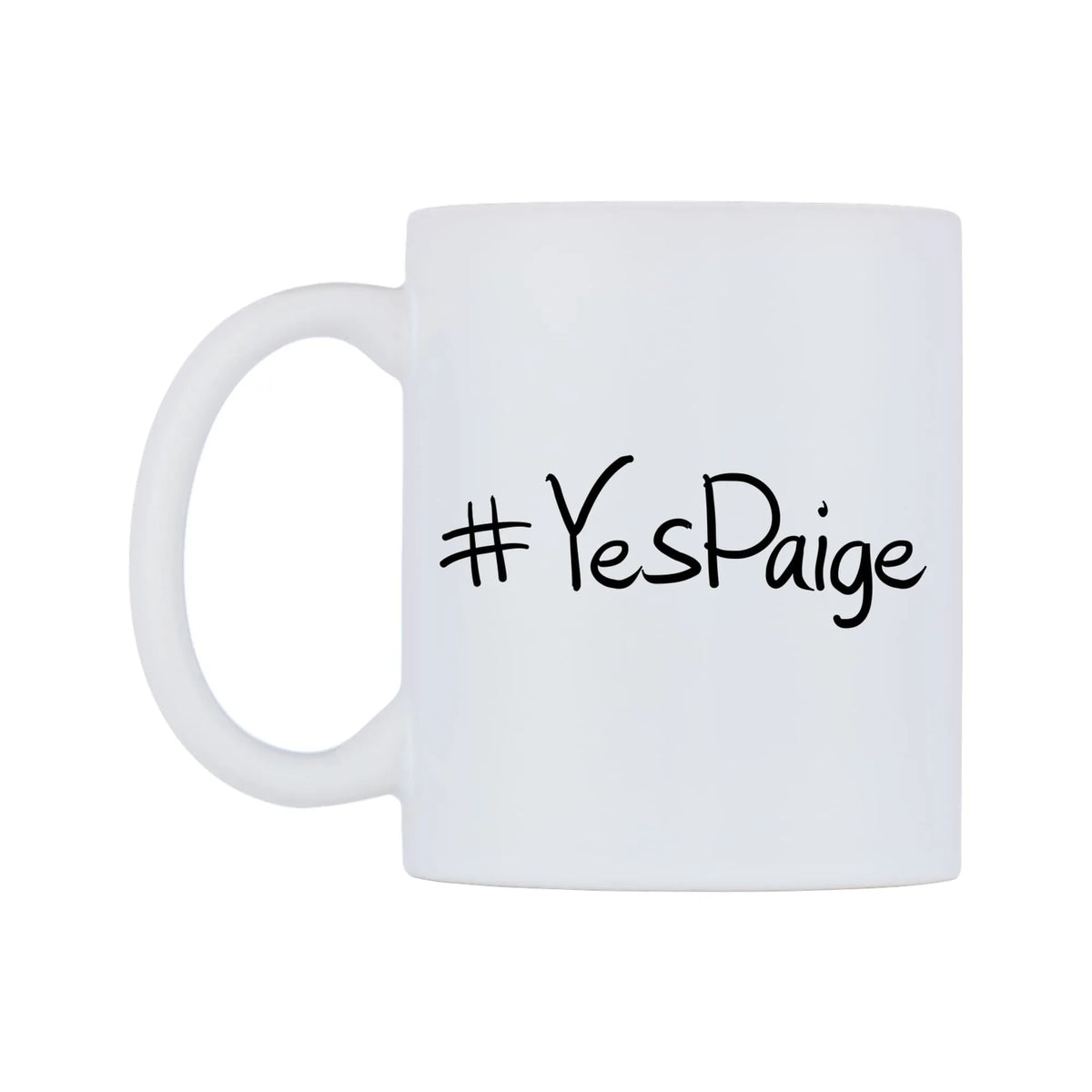 YesPaige Mug — mug, right side, on a white background