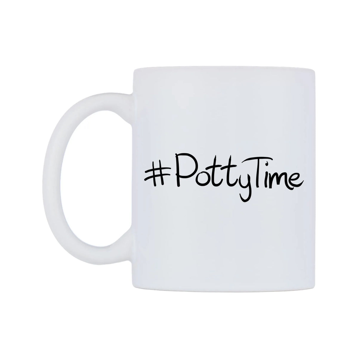 PottyTime Mug — mug, right side, on a white background