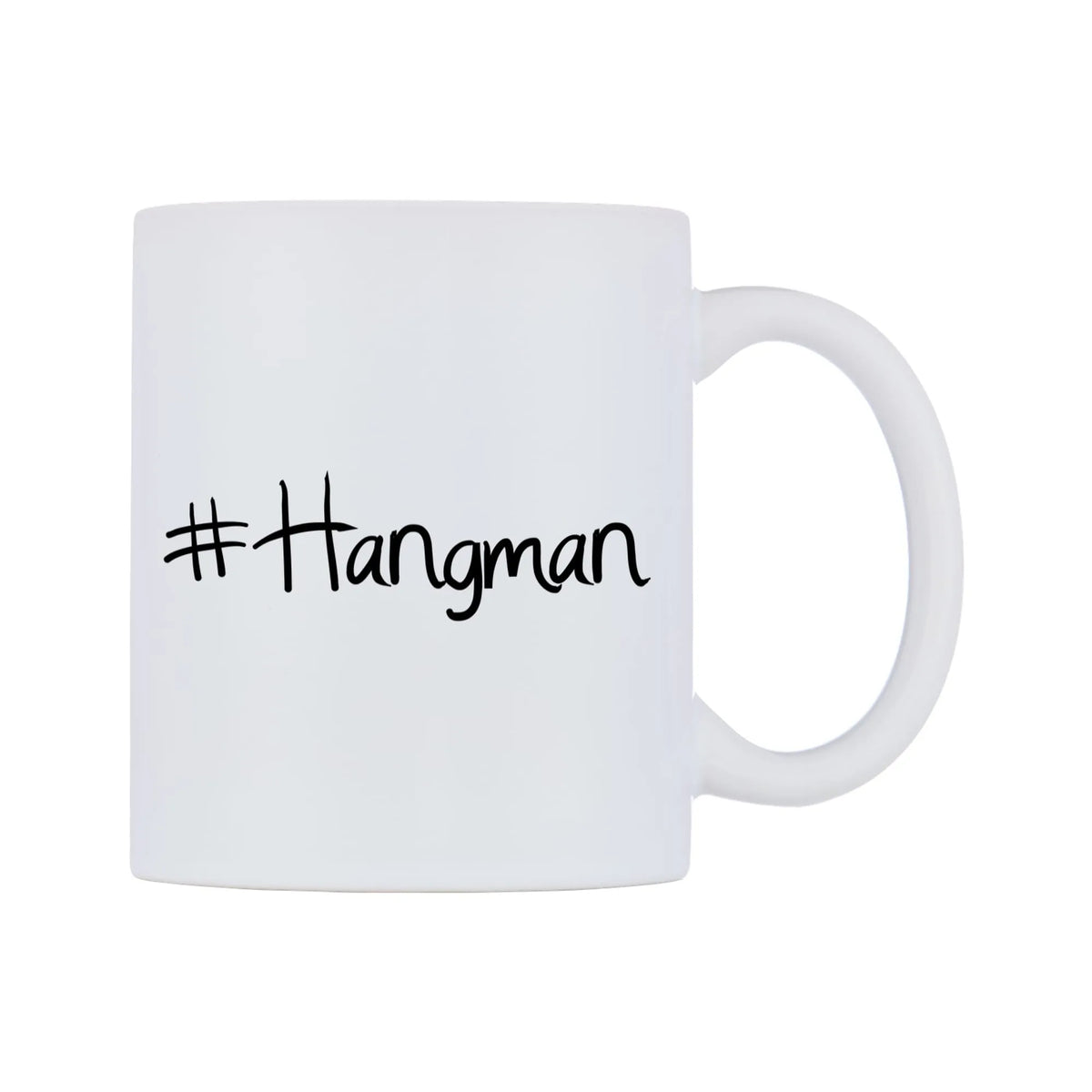 Hangman Mug — mug, left side, on a white background