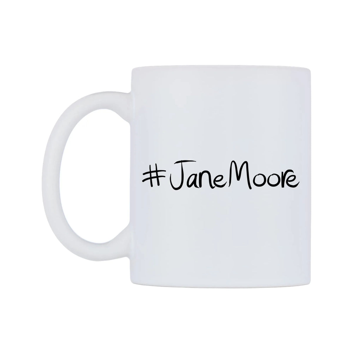JaneMoore Mug — mug, right side, on a white background