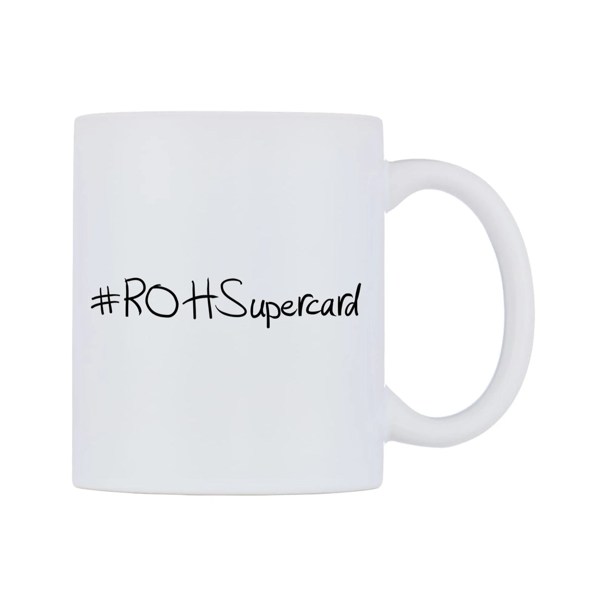 ROHSupercard Mug — mug, left side, on a white background