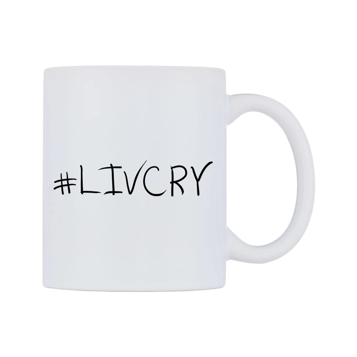 LIVCRY Mug — mug, left side, on a white background