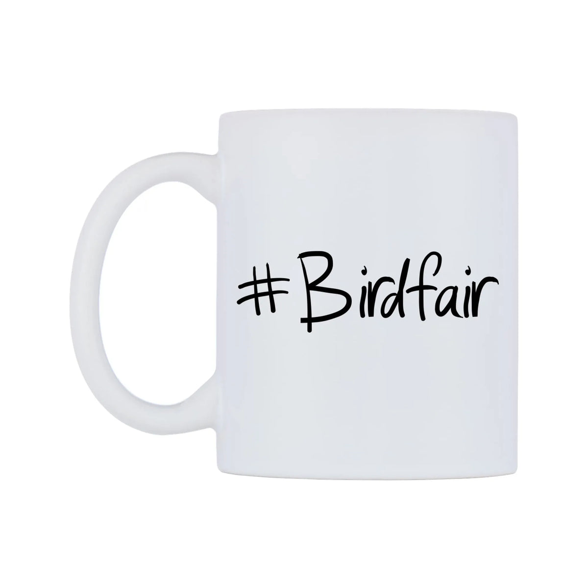 Birdfair Mug — mug, right side, on a white background