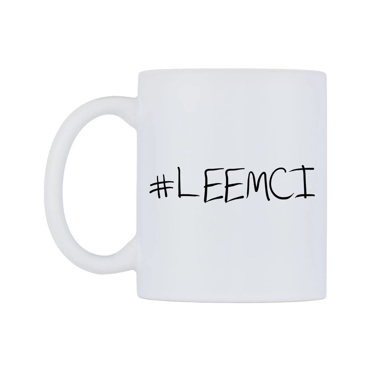 LEEMCI Mug — mug, right side, on a white background