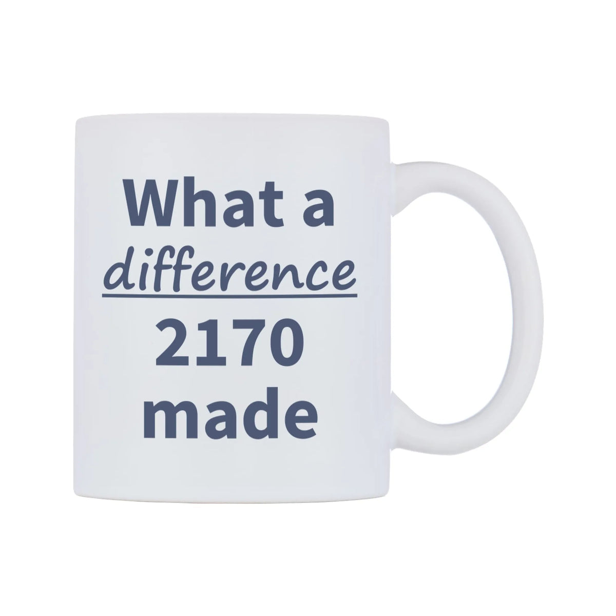What a difference 2170 made Mug — mug, left side, on a white background