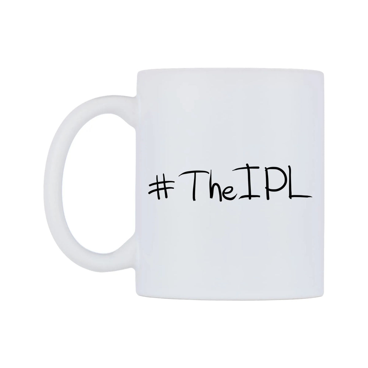 TheIPL Mug — mug, right side, on a white background