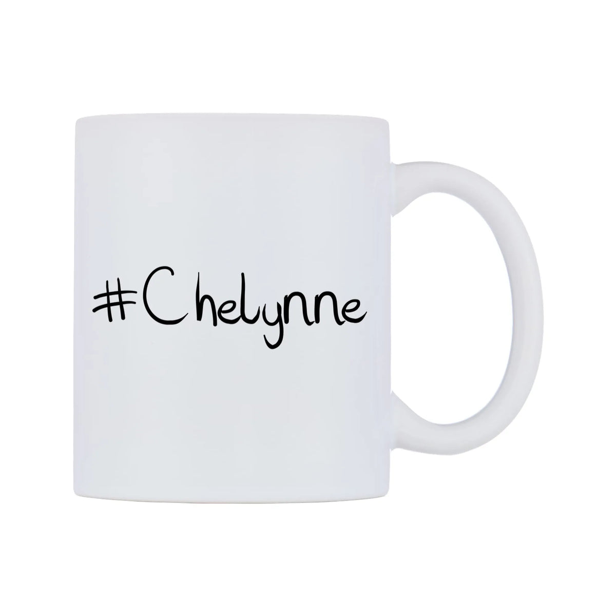 Chelynne Mug — mug, left side, on a white background
