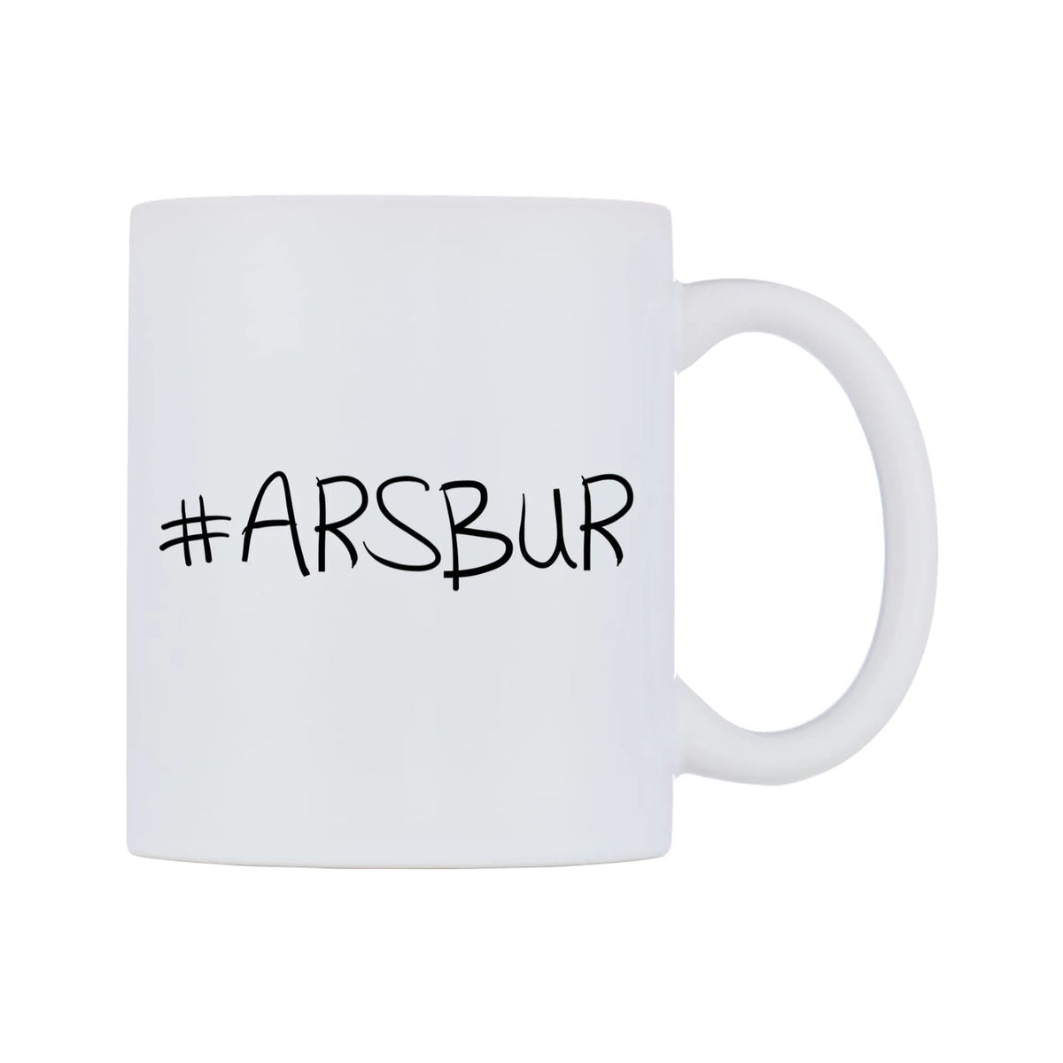 ARSBUR Mug — mug, left side, on a white background