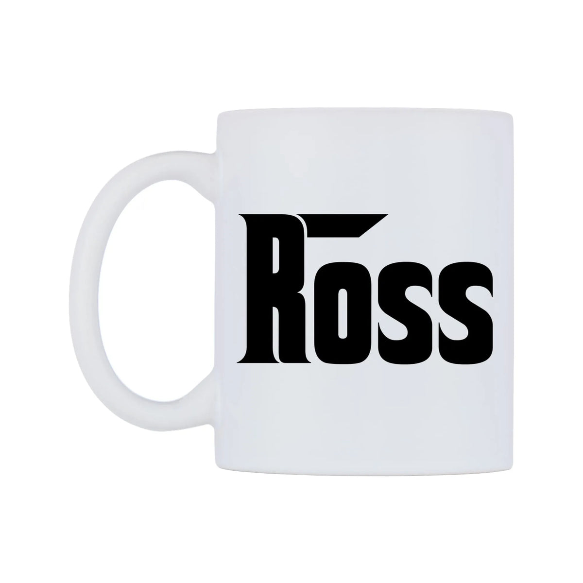 Ross - Godfather Themed Mug — white 11oz gloss mug, right side, on a white background