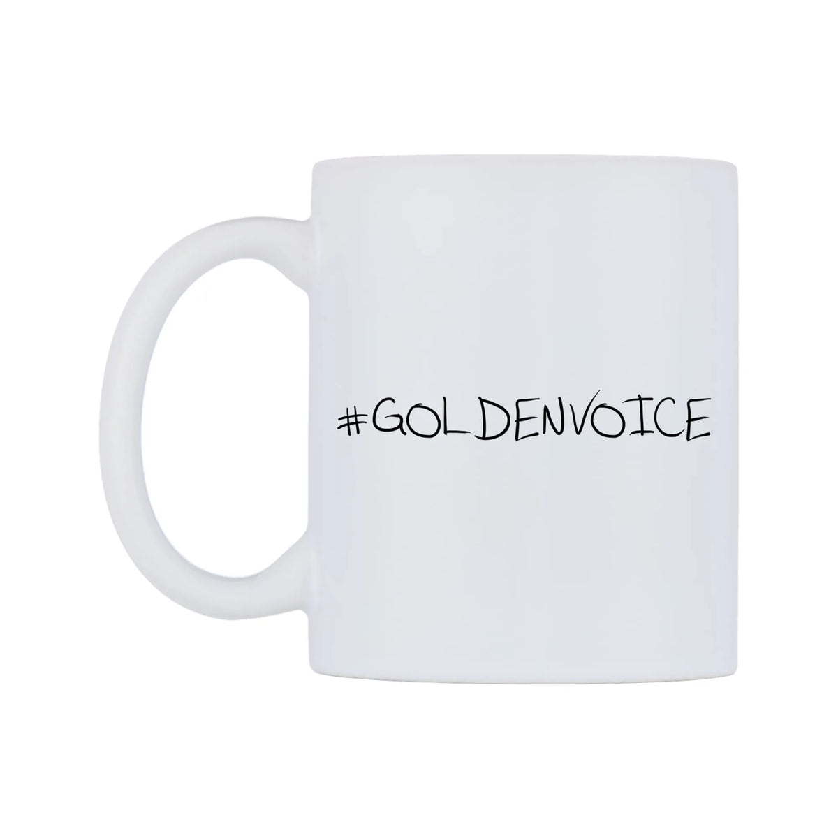 GOLDENVOICE Mug — mug, right side, on a white background