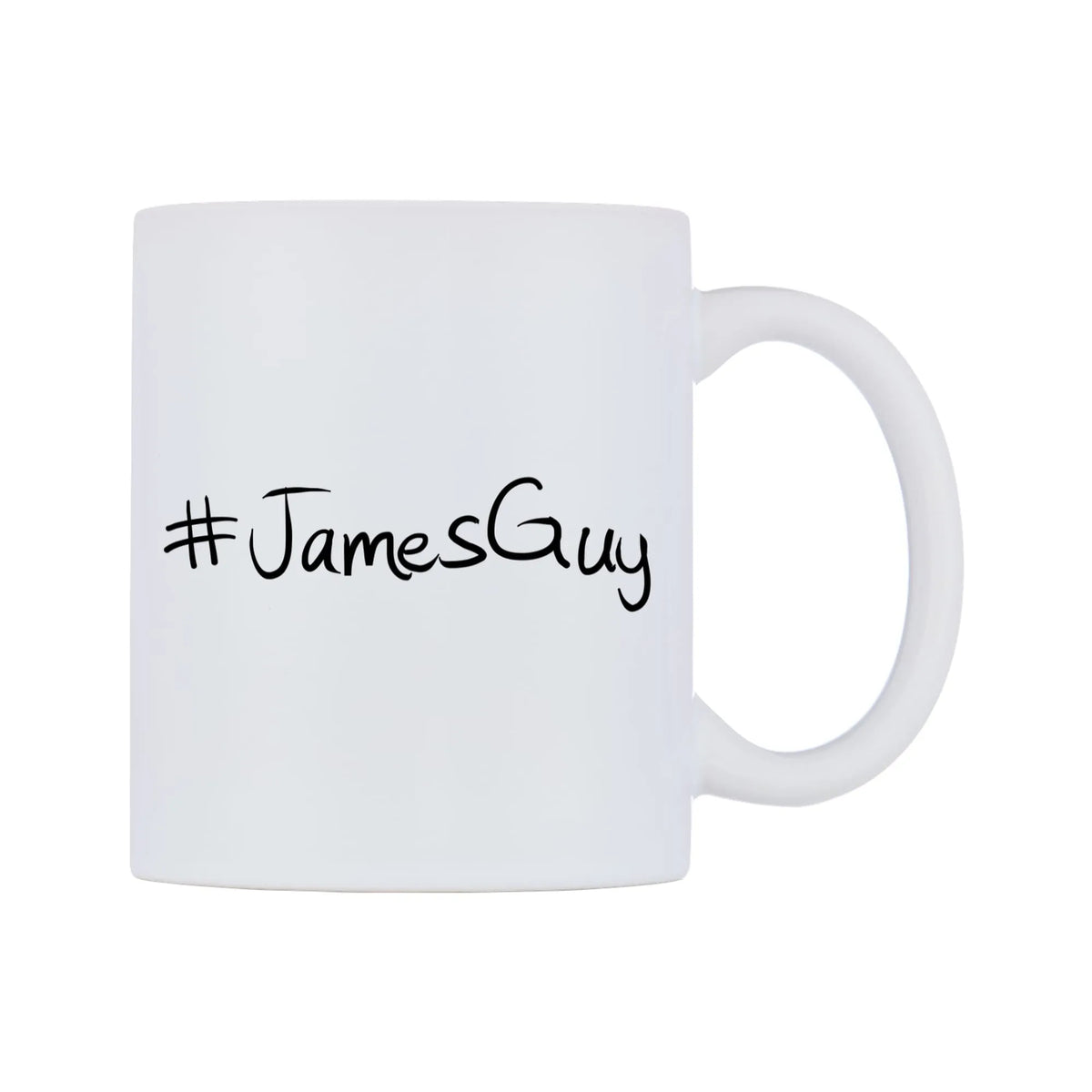 JamesGuy Mug — mug, left side, on a white background