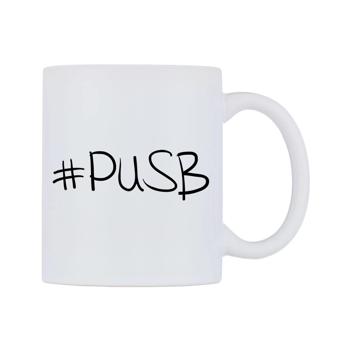 PUSB Mug — mug, left side, on a white background