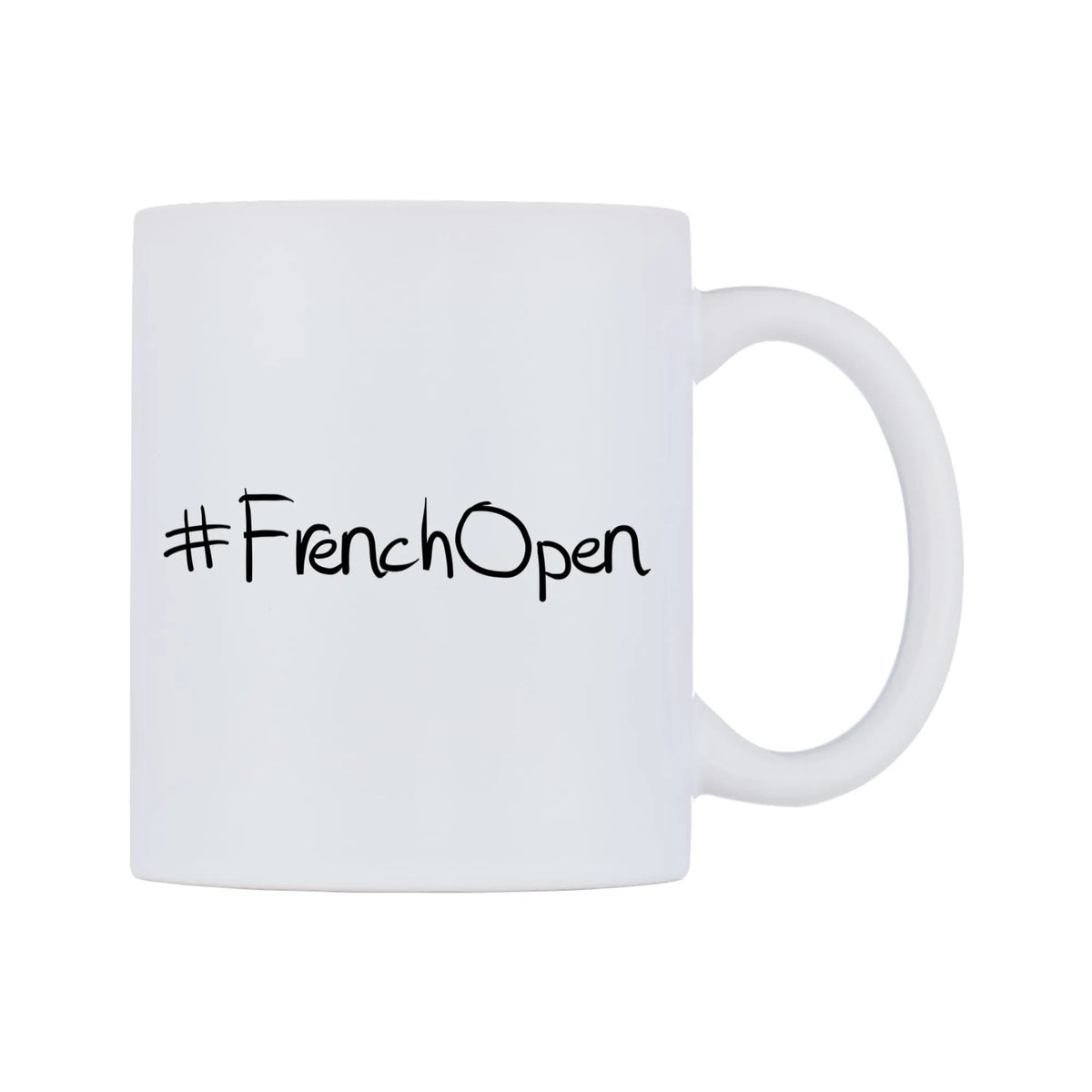 FrenchOpen Mug — mug, left side, on a white background