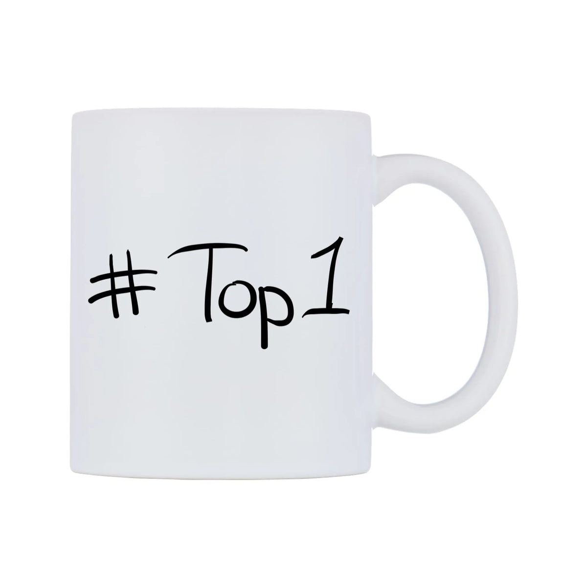 Top1 Mug — mug, left side, on a white background