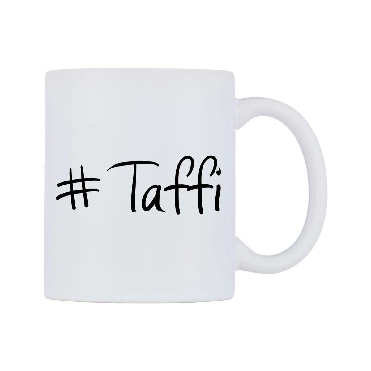 Taffi Mug — mug, left side, on a white background