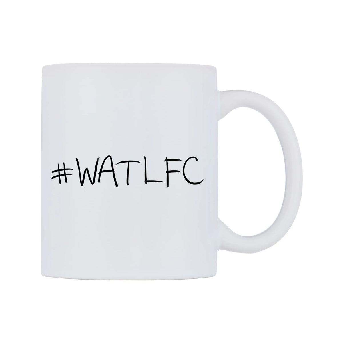WATLFC Mug — mug, left side, on a white background