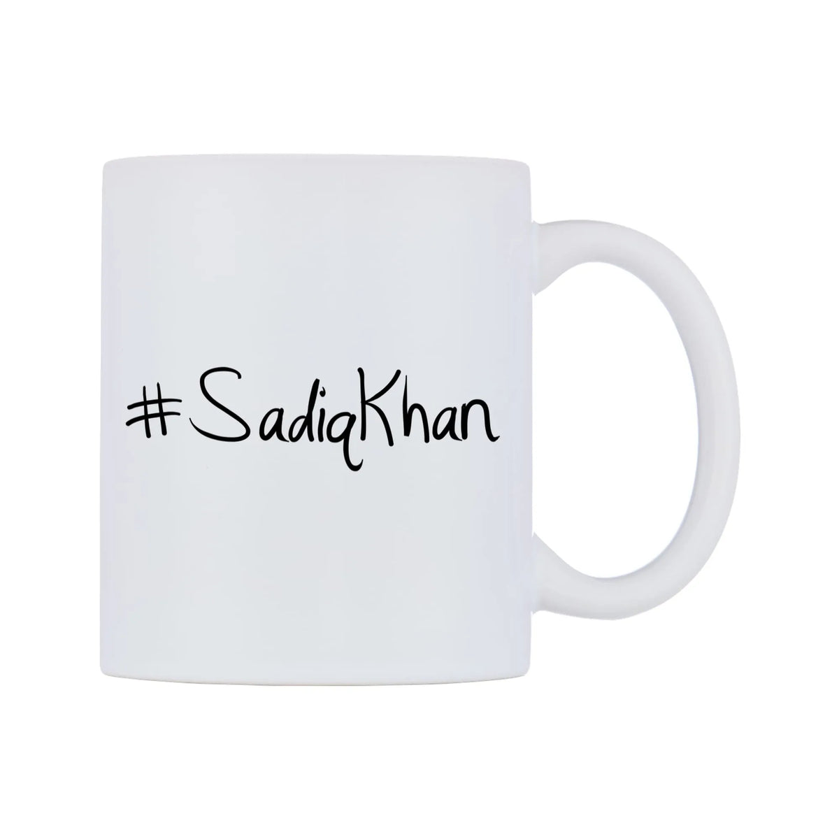 SadiqKhan Mug — mug, left side, on a white background