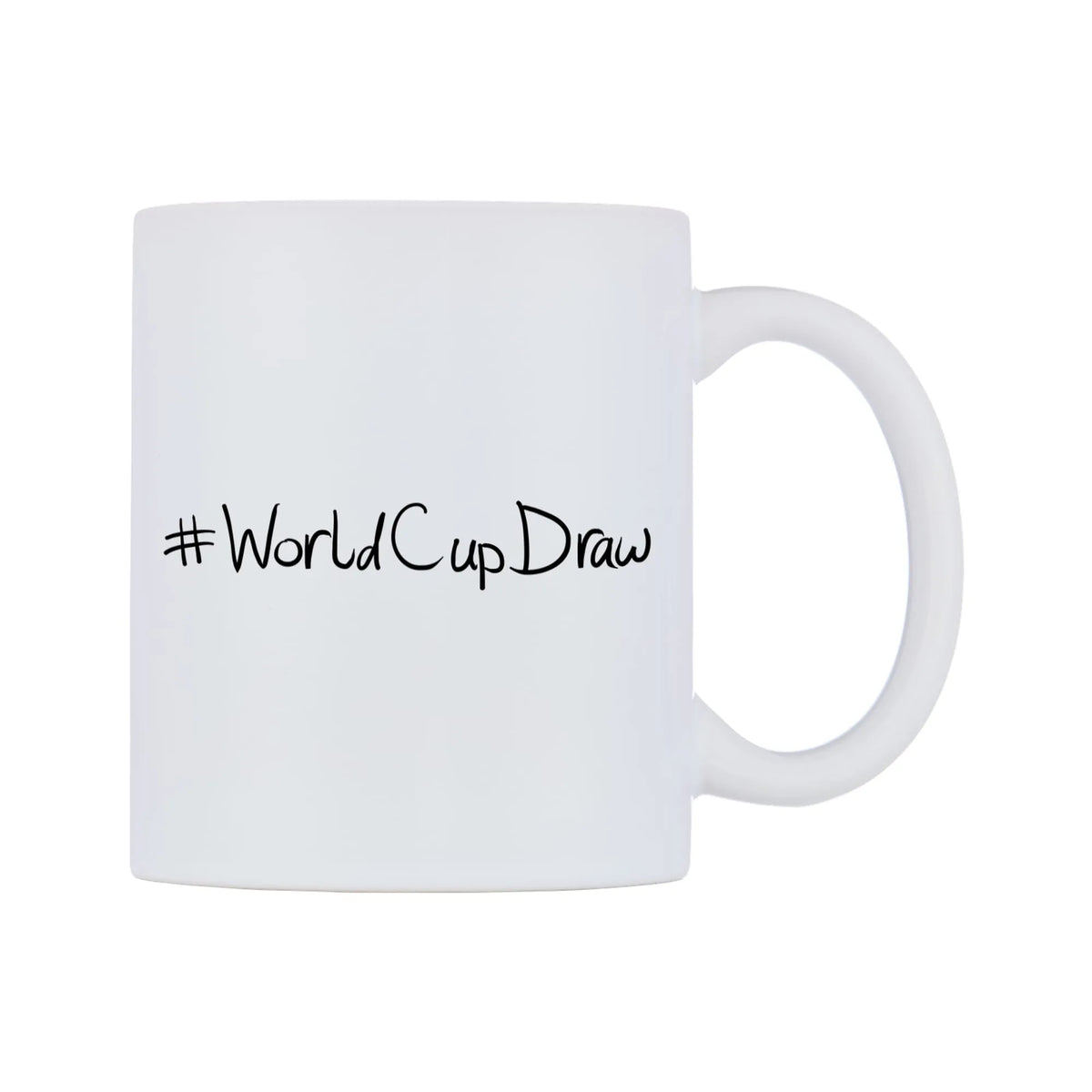 WorldCupDraw Mug — mug, left side, on a white background
