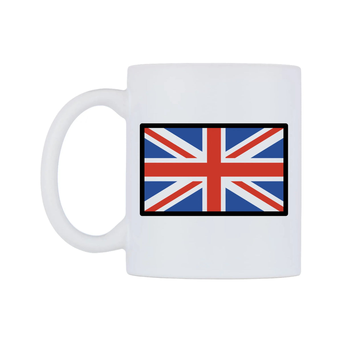 United Kingdom Flag Emoji Mug — mug, right side, on a white background