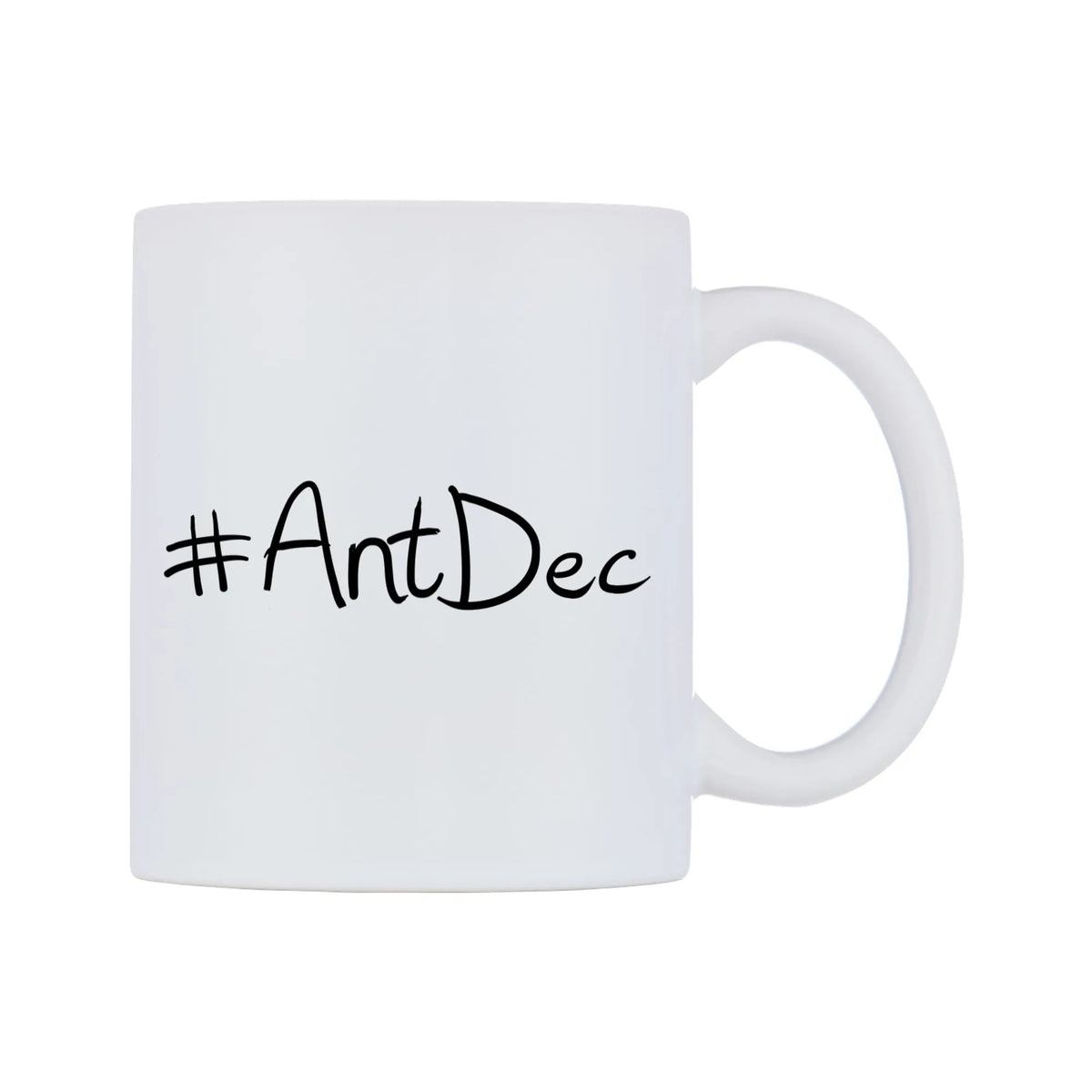 AntDec Mug — mug, left side, on a white background