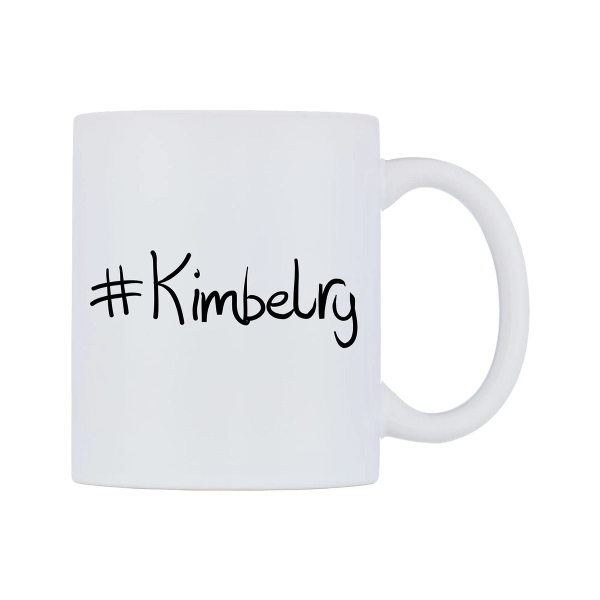 Kimbelry Mug — mug, left side, on a white background