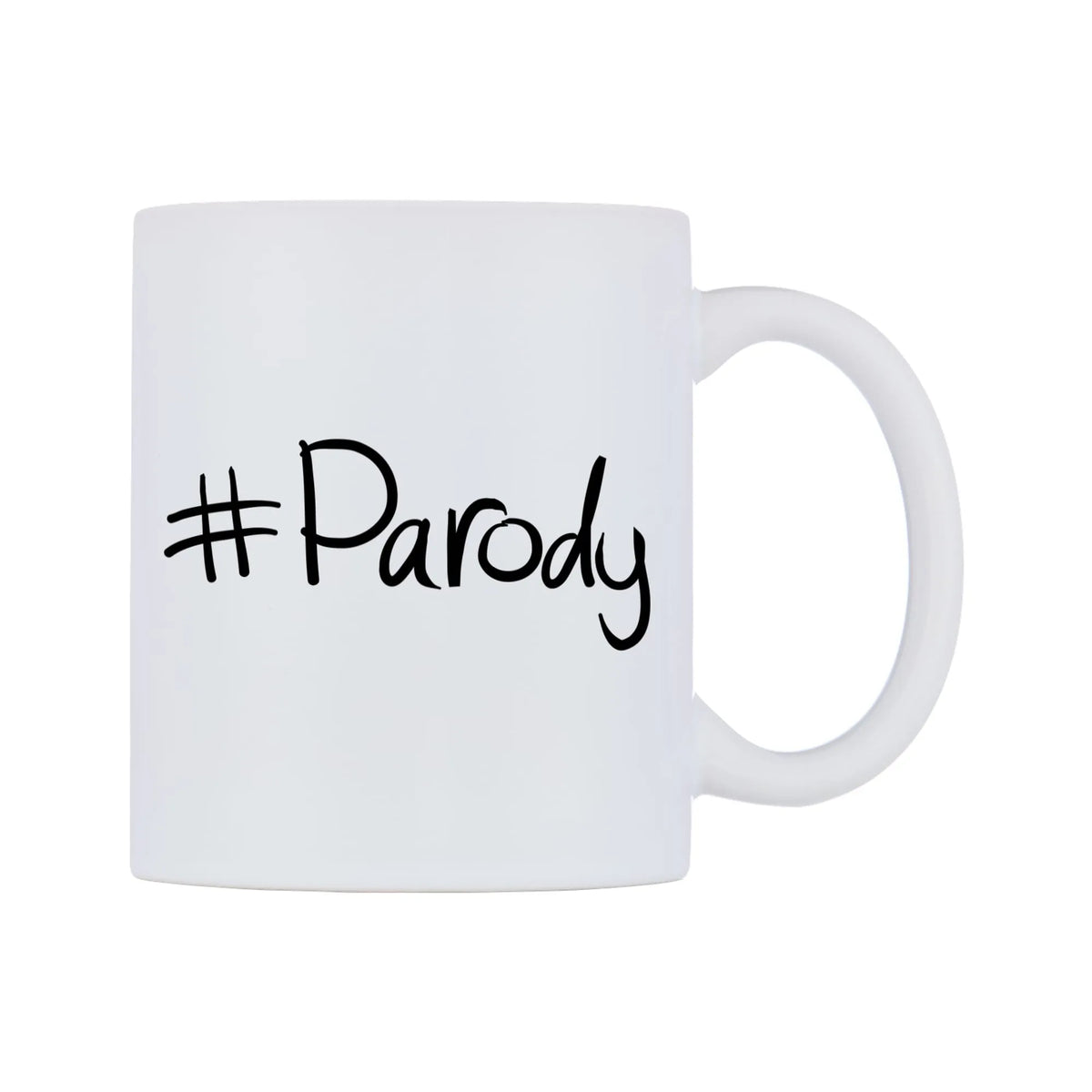 Parody Mug — mug, left side, on a white background
