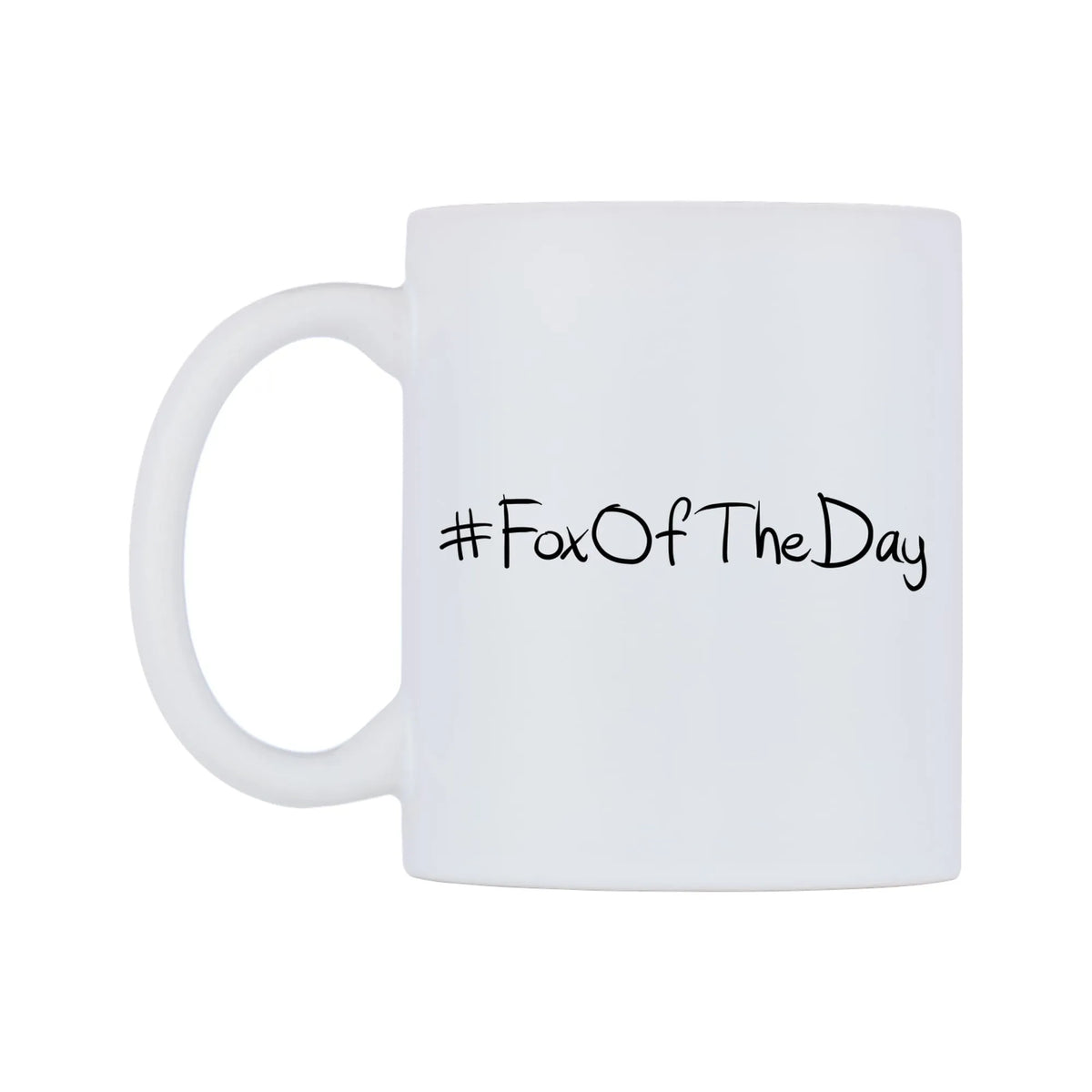 FoxOfTheDay Mug — mug, right side, on a white background