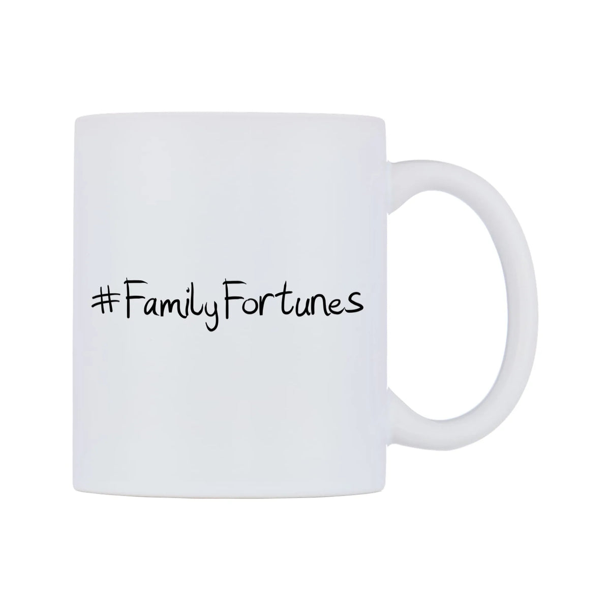FamilyFortunes Mug — mug, left side, on a white background