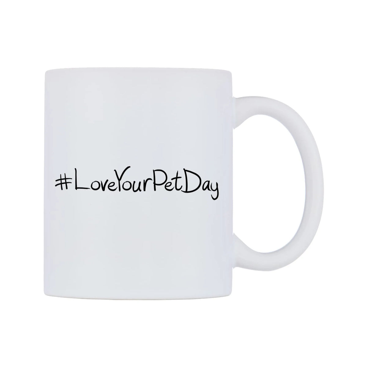 LoveYourPetDay Mug — mug, left side, on a white background
